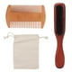 thumbnail image 2 of Peine para Barba Juego de Cepillo para Peine para Barba Kit de Bigote de Doble Cara con Bolsa de Almacenamiento para Hombres Cuidado de Aseo de Peine de Masaje para el Cuero ANGGREK Otros, 2 of 8