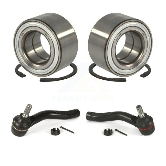Transit Auto Front Wheel Bearing and Tie Rod End Kit for Car Toyota Yaris Prius C - Left Right Side (Driver Passenger) K7T-100135