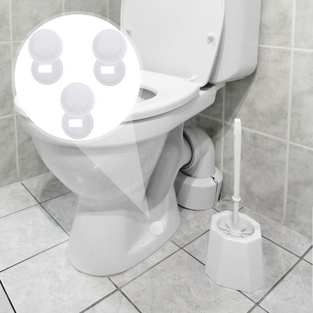 WHAMVOX  3 Pair Decorative Bolt Cap Compatible Toilet Bowl Screws Covers White