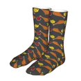 thumbnail image 2 of Fried Chicken Legs Food Pattern Socks,Unisex Fashion Athletic Casual Socks Adult Stockings Sports Socks Travel Socks For Women Men, 2 of 5