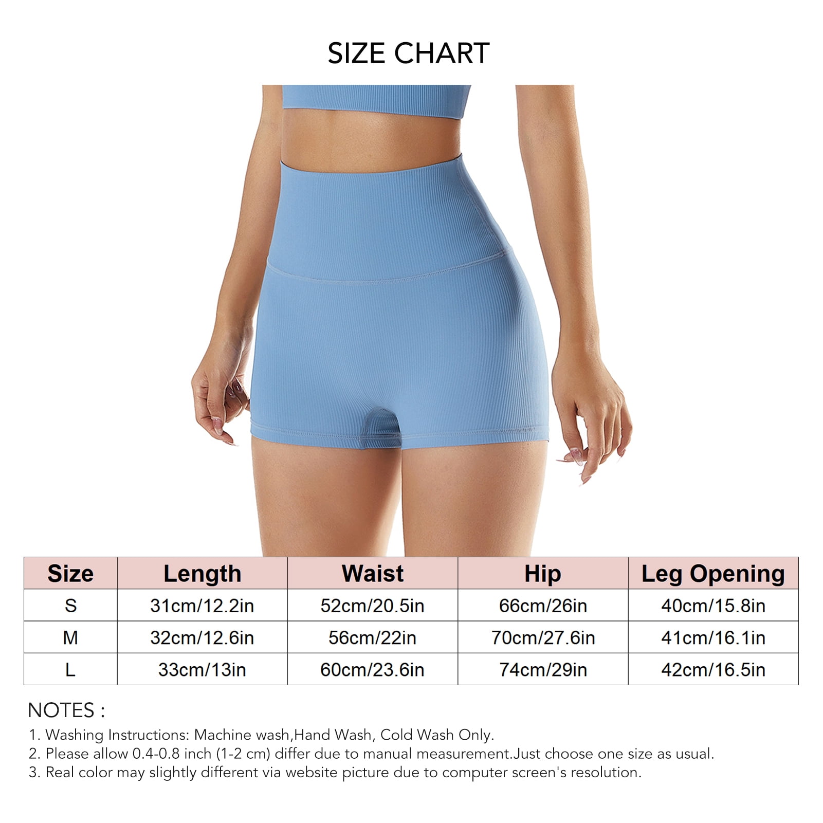 Women High Waist Yoga Shorts Tummy Control Elastic Cycling Shorts