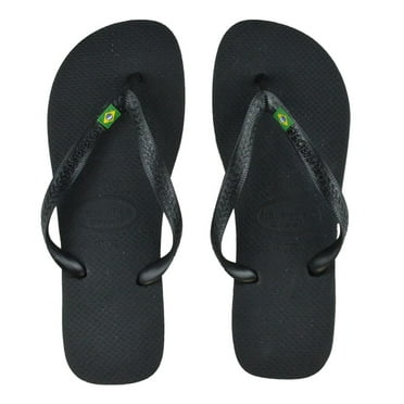 Havaianas Mens Flip Flops HBrasil Black Size - 4/5