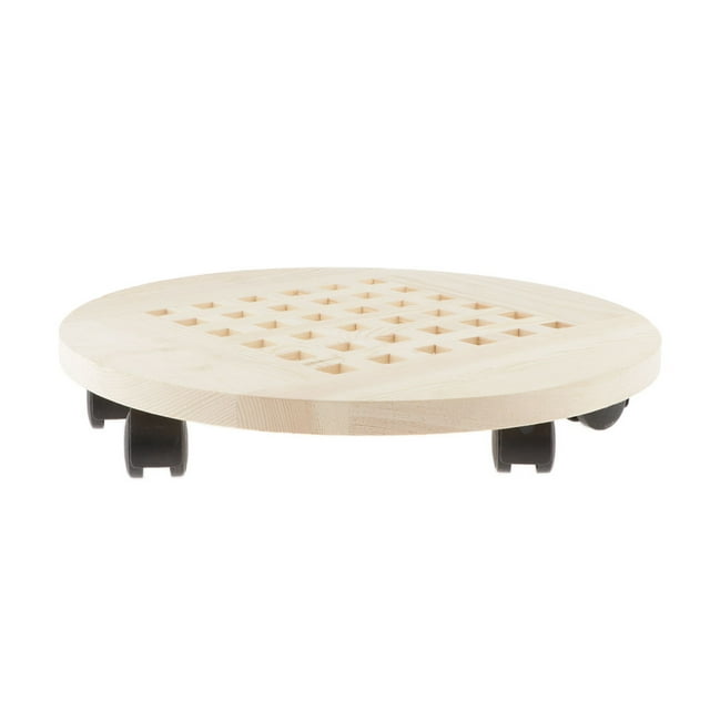 Bandeja rodante para macetas con base de madera móvil Herramientas para el hogar y el jardín Los 40cm