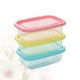 thumbnail image 2 of Mini recipiente de plástico rectangular para alimentos, 4 unidades, 200 ml, para cocina, sellado, para refrigerador, microondas y horno (color), 2 of 5
