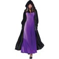 thumbnail image 3 of Capa negra con capucha, capa de terciopelo, disfraz de vampiro para mujeres, hombres y adultos para carnaval, disfraz de cosplay de Halloween, 3 of 5