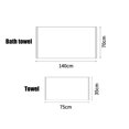 thumbnail image 5 of Bath Towel Set | High Absorbent Soft Hotel Quality Towels | Includes 28.5x51 Inch Bath Towel & 13.5x29.5 Inch Face Towel, 5 of 5
