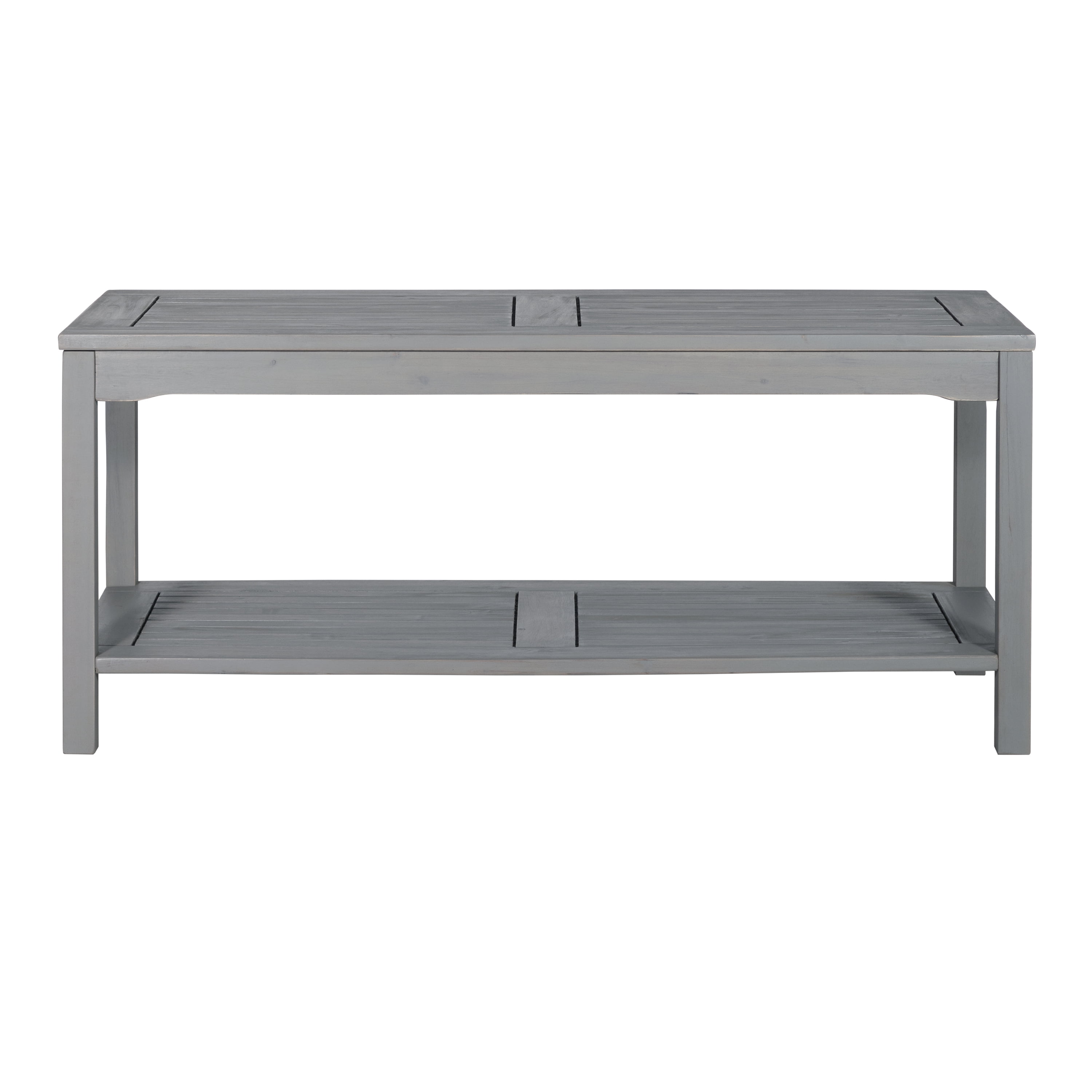 Acacia Wood Patio Coffee Table Grey Wash