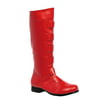 Mens Red Knee High Boots Halloween Costume Shoes 1 Inch Heel Straps MENS SIZING