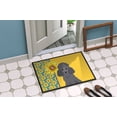 thumbnail image 4 of Carolines Treasures WDK5464JMAT 24 x 36 in. Summer Sunflowers Toy Gray Poodle Indoor or Outdoor Mat, 4 of 5