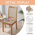 thumbnail image 2 of Pioneer Flower Seat Covers for Dining Room Chairs Set Of 4,Stretch Printed Washable Chair Seat Cover with Elastic Ties and Button,Removable Waterproof Couch Cushion Covers, 2 of 6