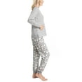 thumbnail image 3 of Muk Luks Soft Knit Matching Family Pajama Set , Grey Fairisle/Dogs, T/L, 3 of 4
