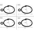 thumbnail image 2 of 2026 20 Pieces Metal Curtain Rings, Open And Closed Ring Hanging Hooks For Curtains And Rods, 50mm Internal Diameter (black), 2 of 4