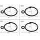 thumbnail image 2 of 2026 20 Pieces Metal Curtain Rings, Open And Closed Ring Hanging Hooks For Curtains And Rods, 50mm Internal Diameter (black), 2 of 4