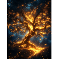 thumbnail image 1 of Qisvanset 12x16 Inch Glowing Moon Forest Canvas Wall Art, Mystical Enchanted Tree Night Scene Home Wall Decor, 1 of 8