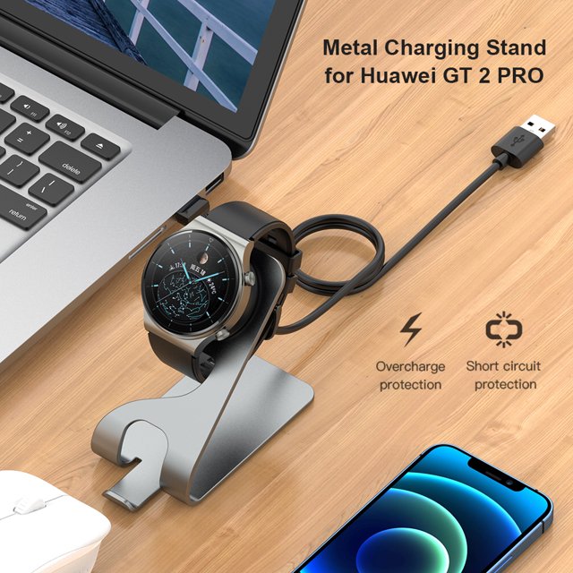 Soporte de aluminio para reloj inteligente estación de carga para Huawei