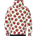 thumbnail image 7 of Fotbe Men's Hoodie with Hand Drawn Strawberry Pattern - Kangaroo Pocket Pullover Hooded Sweatshirt, Perfect for Daily Wear, Travel, and Home-4X-Large, 7 of 7