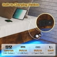thumbnail image 5 of CSZZD Floating Bed Frame California King Size with Storage Drawers and LED Lights, Metal Platform Cal King Bed with Charging Station, Light up Floating Bed Frame King, Easy to Assemble, Vintage Brown, 5 of 5