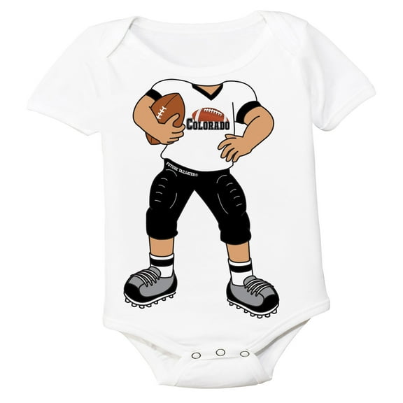 Future Tailgater Heads Up! Football Player Baby Bodysuit for Colorado Fans