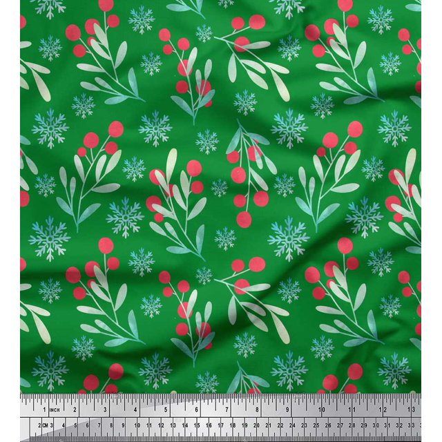 Soimoi Black Poly Georgette Fabric Triangle Art Geometric Print Fabric by Yard 52 Inch Wide