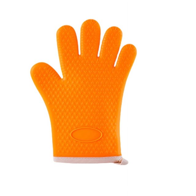 Guantes anti escaldaduras de silicona para horno microondas, guantes aislantes térmicos especiales para horno de cocción, guantes gruesos de alta temperatura para cocina y hogar