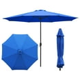 thumbnail image 3 of Kool 11FT Outdoor Patio Umbrella with Crank Handle, Market Umbrella with 8 Sturdy Umbrella Ribs, Waterproof for Garden Deck Backyard Pool, Royal Blue, 3 of 7