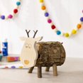 thumbnail image 4 of Wooden Reindeer Personalized Banks - Animal Figurine Coin Holder for Girls & Boys with Custom Engraving - Wooden Saving Money Box, 4 of 6