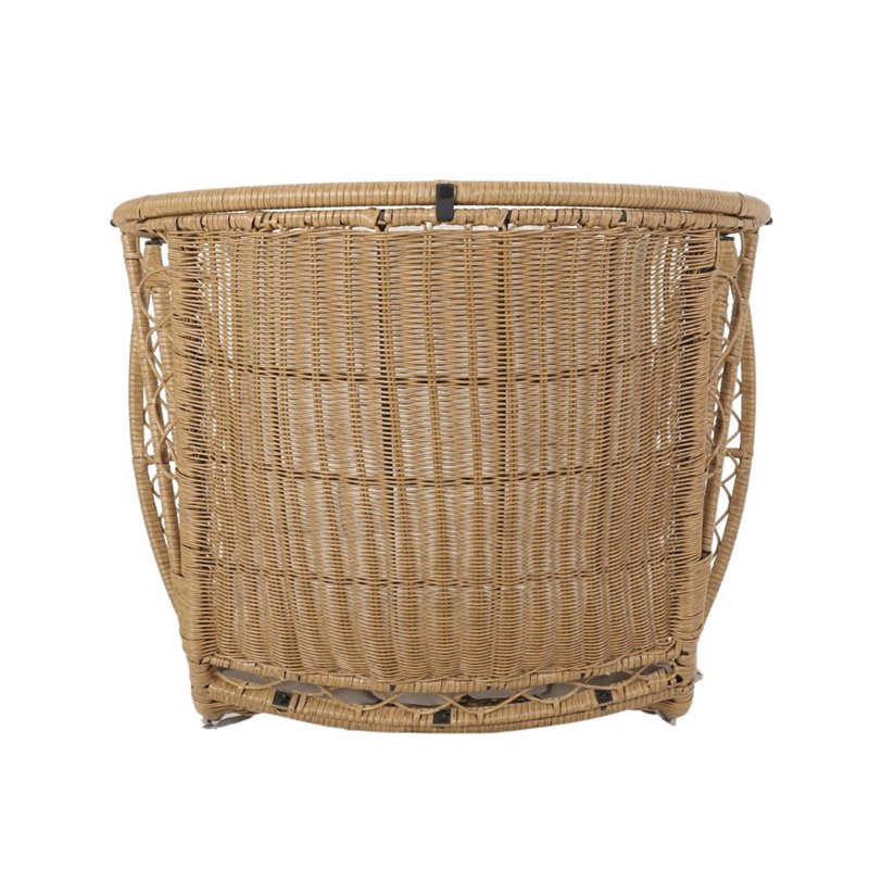 standing wicker basket chair