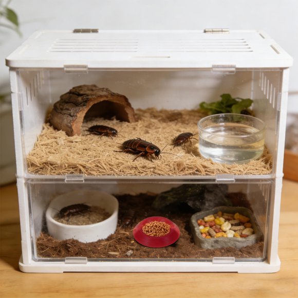 BESTYASH 12Ud Comedero Para Insectos Y Reptiles Plástico Resistente Para Uso En Terrarios