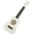 thumbnail image 1 of Mini guitarra acústica de 21 pulgadas, instrumento musical, artesanía de madera para niños principiantes (blanco), 1 of 6
