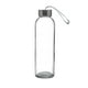thumbnail image 2 of Botella deportiva de vidrio de 500 ml | Vaso transparente práctico con tapa | Vidrio de sodio-calcio portátil, ligero y libre de BPA | Boca ancha a prueba de fugas | Para gimnasio, exteriores, 2 of 8
