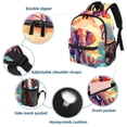 thumbnail image 3 of Elephant Diaper Backpack with Adjustable Shoulder Strap, Large Capacity, Printed Design, Lightweight | Book Bags, Airport Backpack, School Backpack, 3 of 6