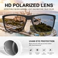 thumbnail image 3 of AOMASTE Polarized Sunglasses for Men Square Lightweight Frame Sun Glasses UV400 Protection for Driving Fishing Golf, 3 of 7