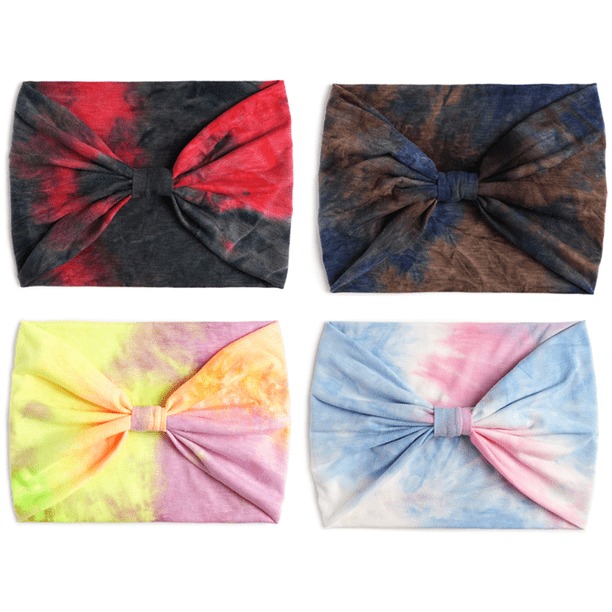 Diademas anchas, turbantes elásticos, bandas para el cabello anudadas, bandas elásticas para el sudor para hacer ejercicio, yoga, correr, deportes, pañuelos para la cabeza grandes para mujeres