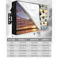 thumbnail image 7 of Outdoor TV Cover 70 to 75 Inch Weatherproof, Farmhouse Vintage Waterproof TV Screen Protector for Outside Decor with Zipper and Pocket 68"L x 42"H , Pet Dog Paws Wood Texture Beige Blue, 7 of 7