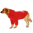 thumbnail image 4 of harmtty Pet Sweatshirt Soft Warm Hooded Winter Cat Dog Clothes Christmas,Red, 4 of 8
