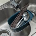thumbnail image 2 of Sink Strainer Colander Drain Basket, Multifunction Saddle-shaped Mesh Strainer, Corner Food Strainer Over The Sink For Kitchen Waste, Vegetable, Fruit, 2 of 2