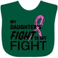 thumbnail image 3 of Inktastic My Daughters Fight is my Fight- breast cancer awareness Boys or Girls Baby Bib, 3 of 4