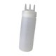 thumbnail image 2 of Botella para condimentos, aderezo para ensaladas, recargable para el hogar, 600 ml, triple boquilla Blanco, 2 of 9