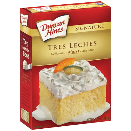 (2 pack) Duncan Hines Signature Tres Leches Cake Mix, 14.18