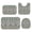 Pioneer Flower Floral Print Pattern-1, variant on Pioneer Flower Floral Print Pattern Bathroom Rug Set 4 Piece,Includes Contour,Lid Cover,Bath Mat,Non-Slip Extra Soft Absorbent Washable