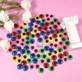 thumbnail image 2 of Xiao Hua 300 piezas de 12 mm de ojos saltones multicolores autoadhesivos redondos de plástico para manualidades, accesorios para manualidades y álbumes de recortes., 2 of 5