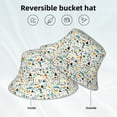 thumbnail image 2 of Pofeuu Cartoon Dinosaur Print Bucket Hat for Women Men Reflective Bucket Hats Beach Summer Sun Hat Travel Fisherman Cap, 2 of 6