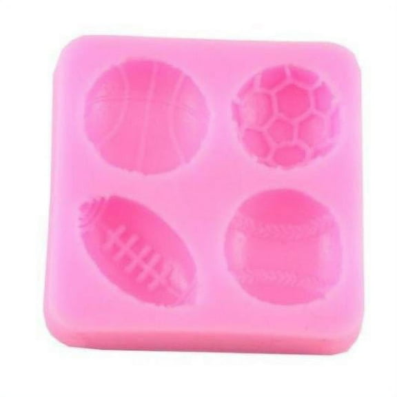 Small Sports Football Soccer Baseball Basketball Balls Silicone Mold