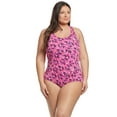 thumbnail image 4 of Sporti Plus Size Gianna Blossom Chlorine Resistant Conservative Scoop Back One Piece Swimsuit, 4 of 6
