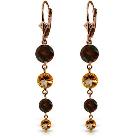 Alarri 7 8 Carat 14k Solid Rose Gold Chandelier Garnet Citrine Alarri 7 8 Carat 14k Solid Rose Gold Chandelier Garnet Citrine Earrings