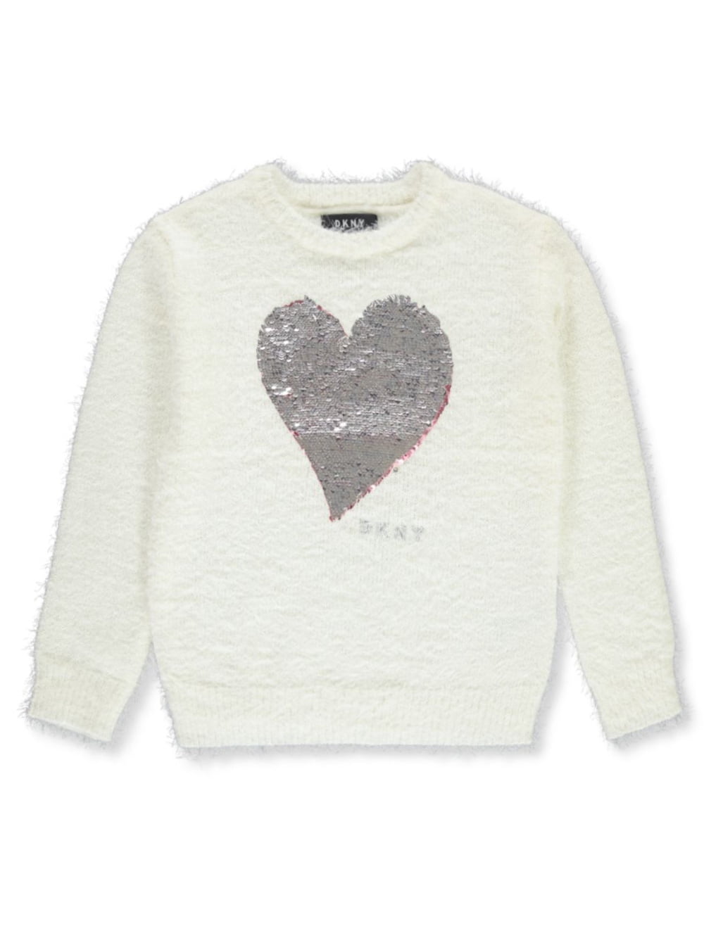 sequin heart sweater