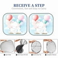 thumbnail image 6 of Zufioo Cute Elephant Bunny Flying With Balloon Print Folding Car Windshield Sun Visor, Anti-ultraviolet Sun Visor, Suitable for Trucks, Vans Car Accessories-Medium, 6 of 6