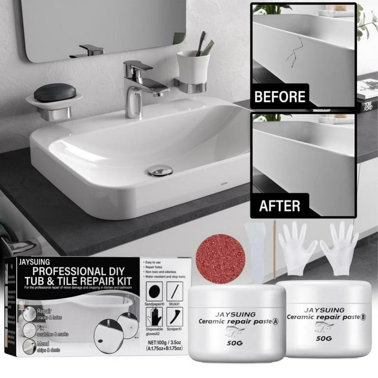 Porcelain Repair Kit, Fiberglass Tub Repair Kit For White Tubs
