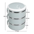 thumbnail image 2 of Contenedor para Alimentos Aquila 3 Niveles Gris OP6504, 2 of 8