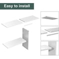 thumbnail image 5 of EVOKEDEN Storage Shed Shelf, Weatherproof Metal Shelf for 30 cuft Tool Cabinet,45.6''L×13.2''W×30.1H, White, 5 of 5